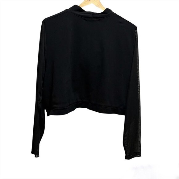 SIZE 4x Addition Elle New Noir Black Bolero with Sheer Sleeves - Picture 3 of 6